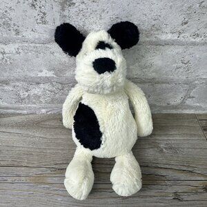 Official Jellycat Bashful Black & Cream Puppy Plush Stuffed Animal 8” 4288